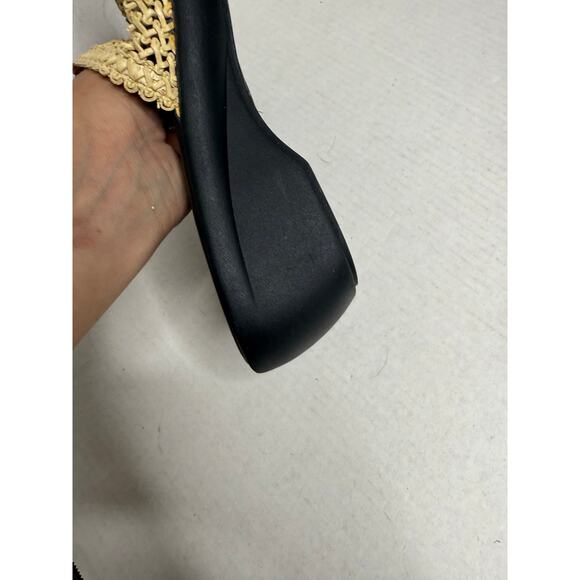 Aerosoles Bone Raffia Open Toe Wedge Comfort Trendy Sandals Size 8.5 - Picture 5 of 9